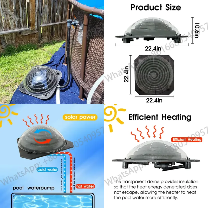 Solar Pump Controller - Draagbaar zwembad zonne-verwarmingssysteem zwembadverwarmer controller zwembad