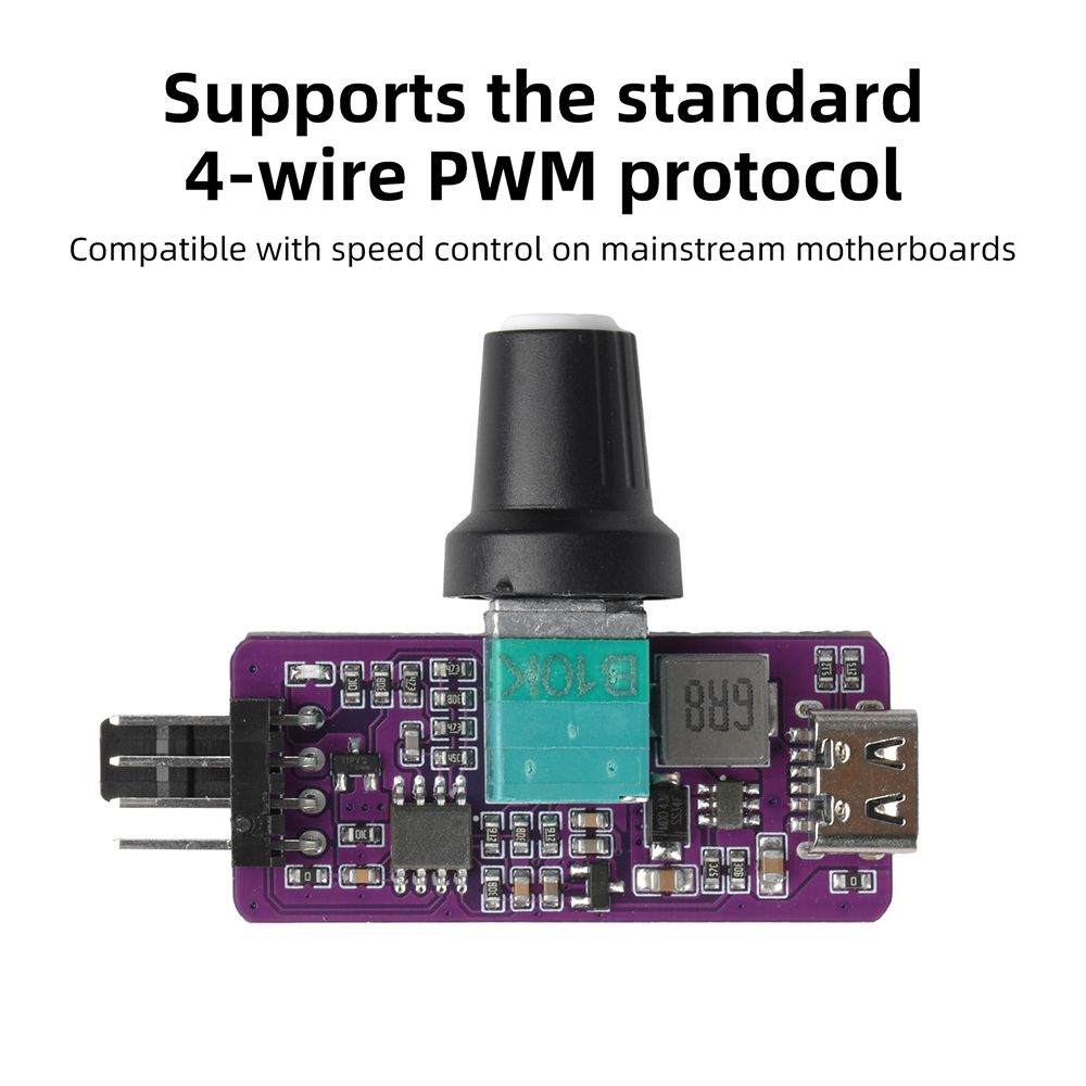 Pwm Charge Controller - DC 12V PWM Snelheidsregelaar 4-pins ventilator