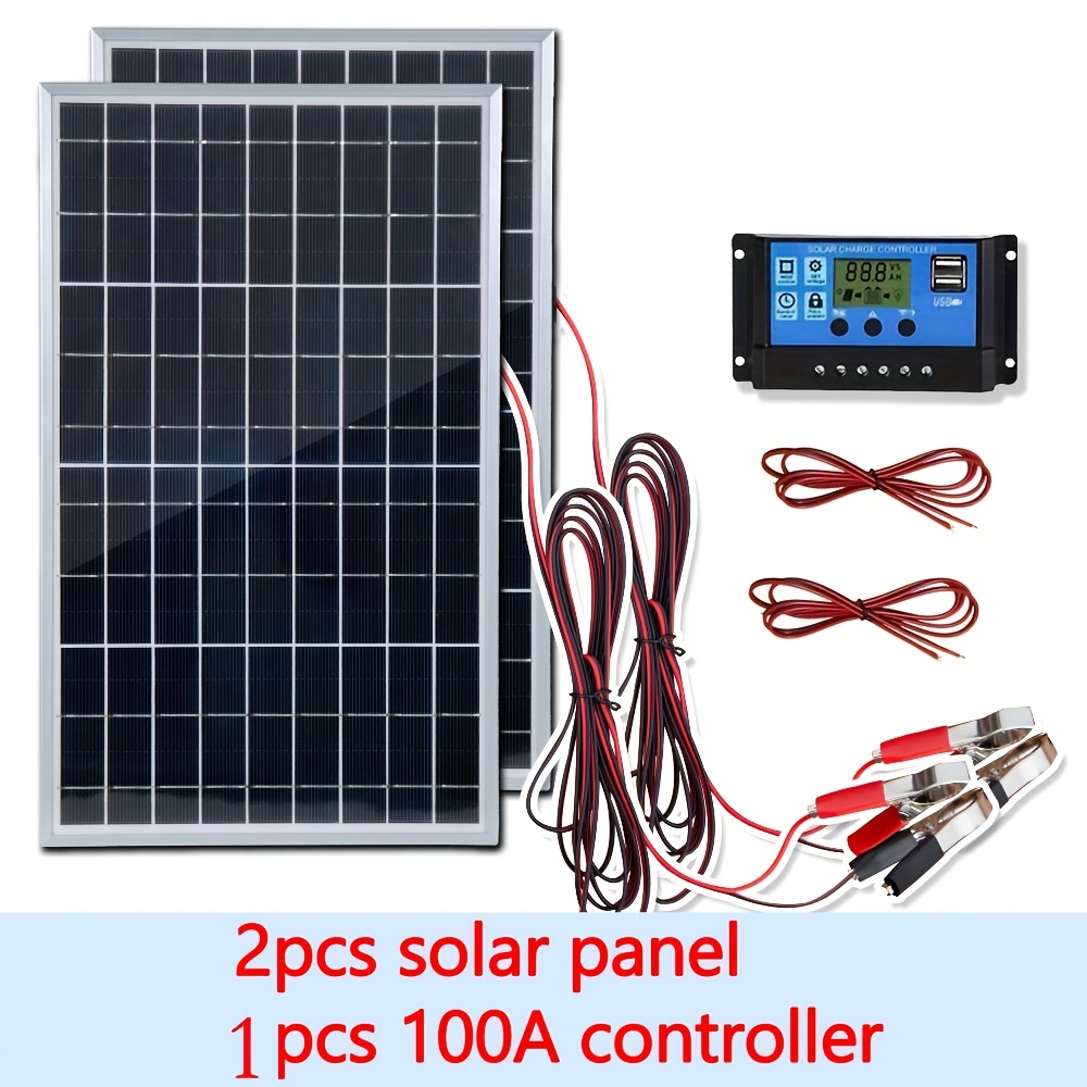 Solar Pump Controller - 12V zonnepaneelset 1 stuk/2 stuks met