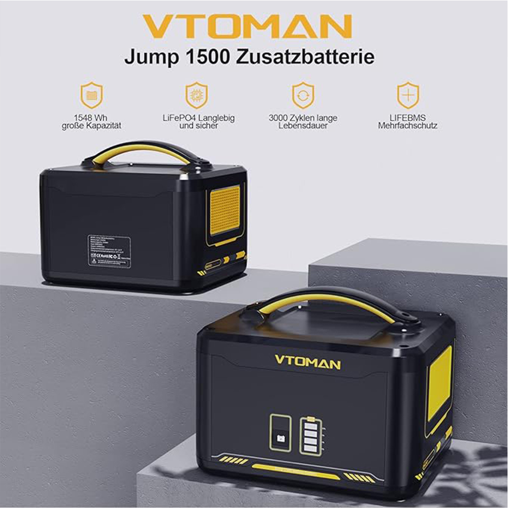 VTOMAN Jump 1500 extra batteri - Lifepo4 Battery Pack recensie en prijs