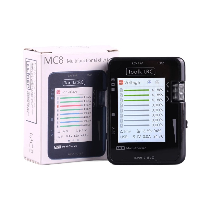 ToolkitRC MC8 Mini Cell 32-Bit - Pwm Charge Controller recensie en prijs