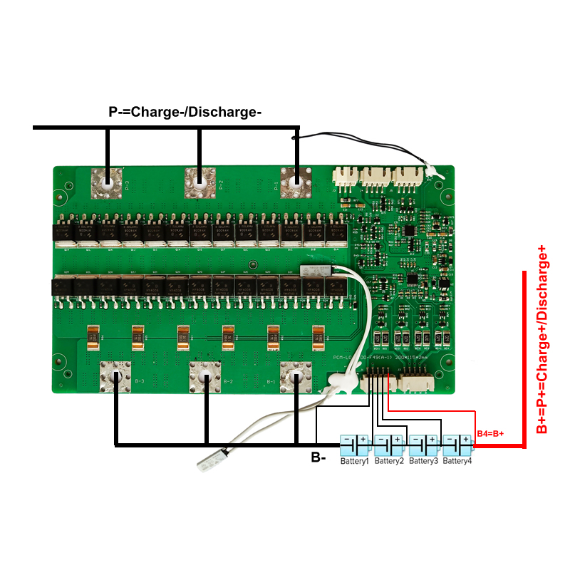 4S 100A BMS voor 12V LiFePO4-b - Lifepo4 Battery Pack recensie en prijs