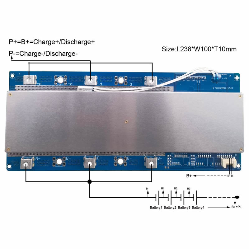 16S 100A BMS voor 48V Li-ion/L - Lifepo4 Battery Pack recensie en prijs