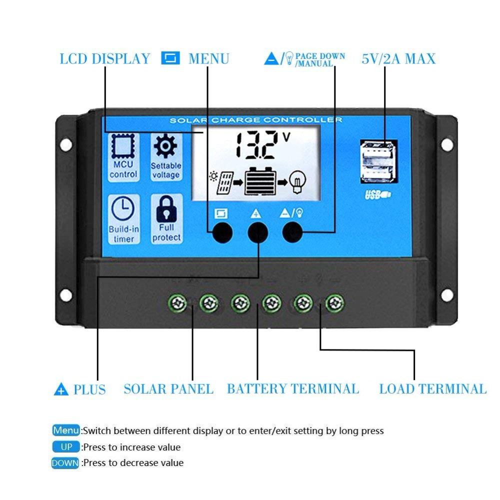 Zonnepaneel Laadregelaar 12V 2 - Pwm Charge Controller recensie en prijs
