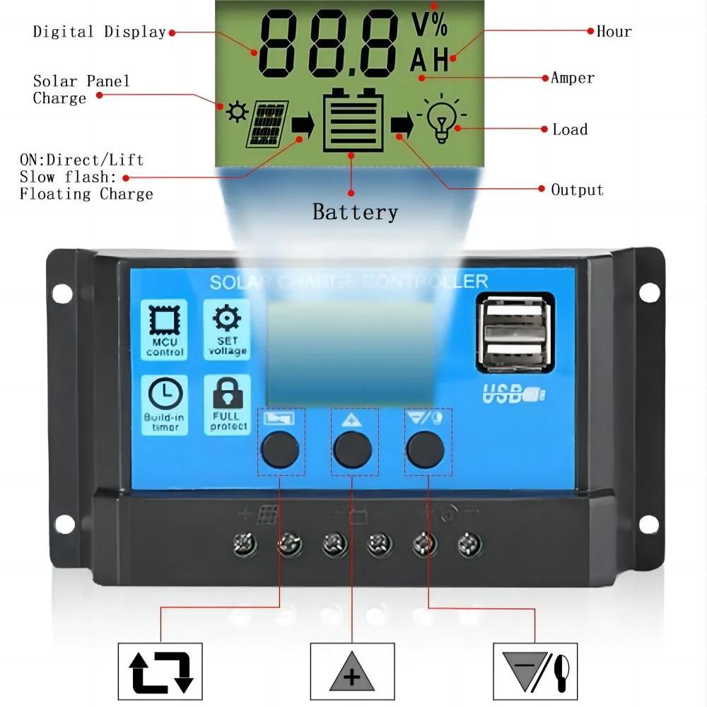 Zonnepaneel Laadregelaar 12V 2 - Pwm Charge Controller recensie en prijs